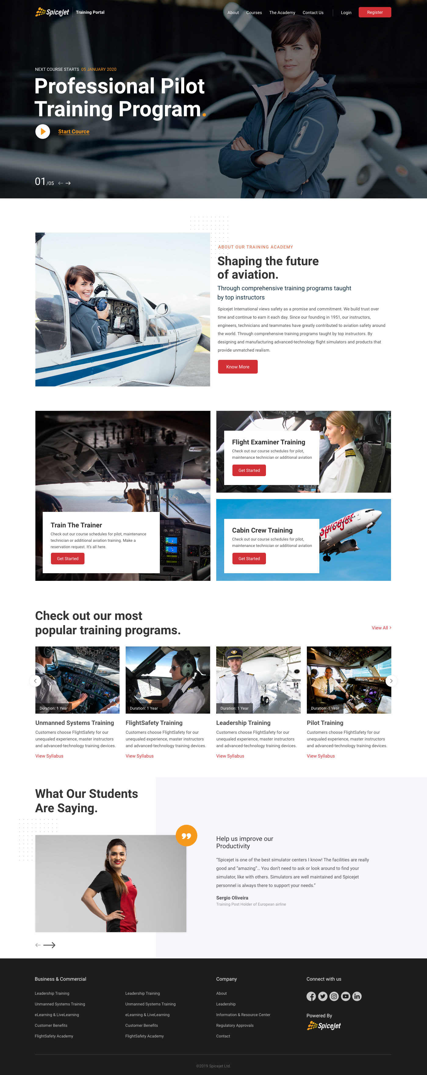 airline flight product design  Training portal user interface ux