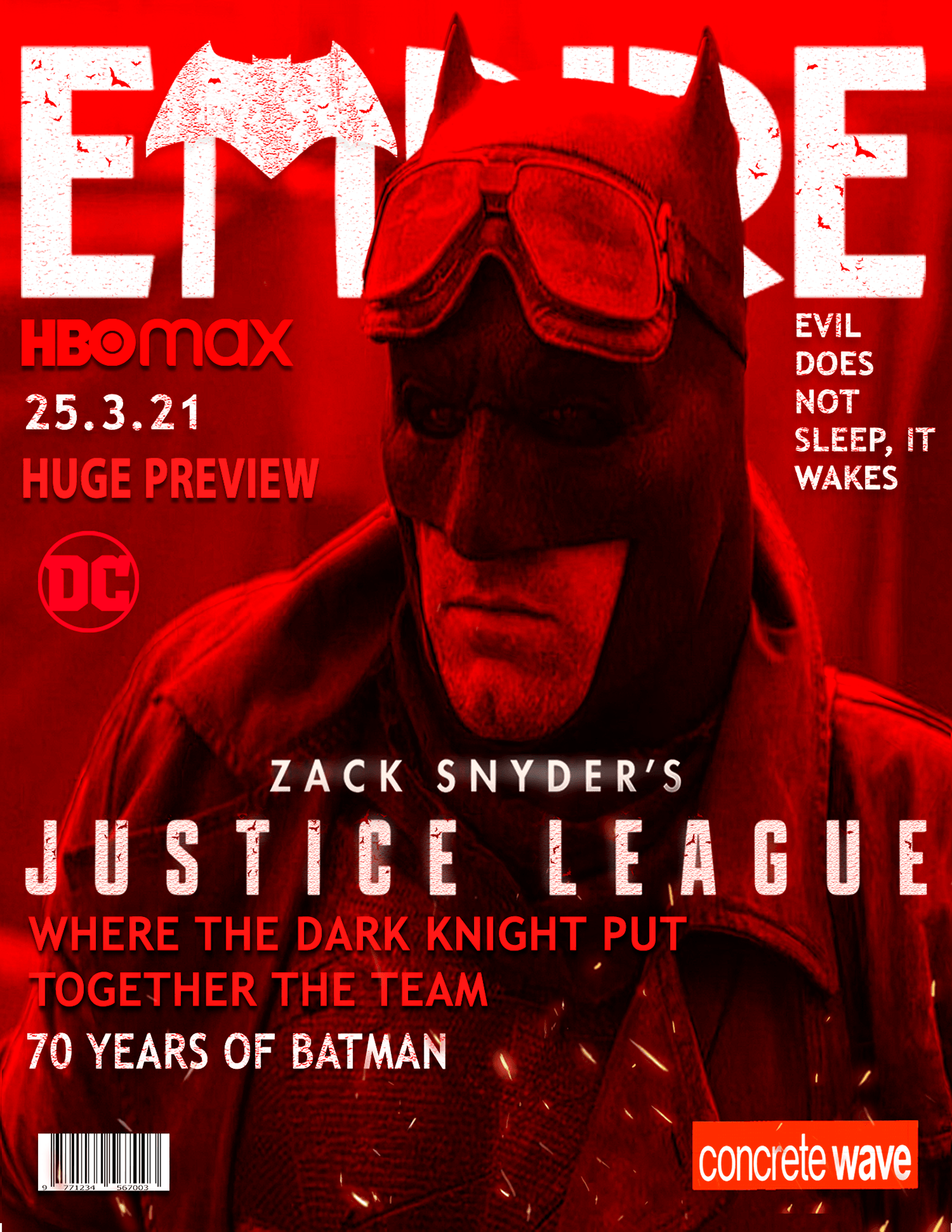 zack snyder batman justice league Magazine Cover batman v superman benaffleck empiremagazine Zack Snyder's cut