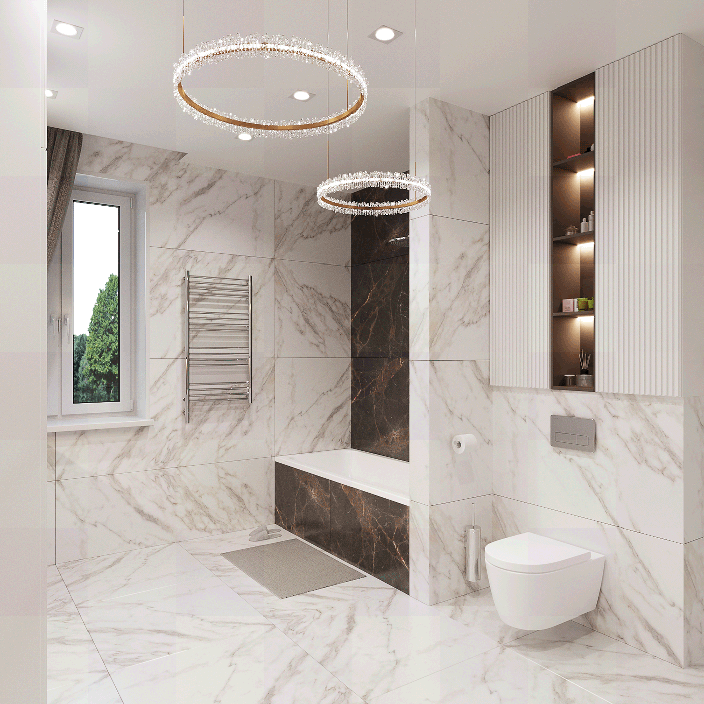 3D 3ds max bathroom corona interior design  Render visualization