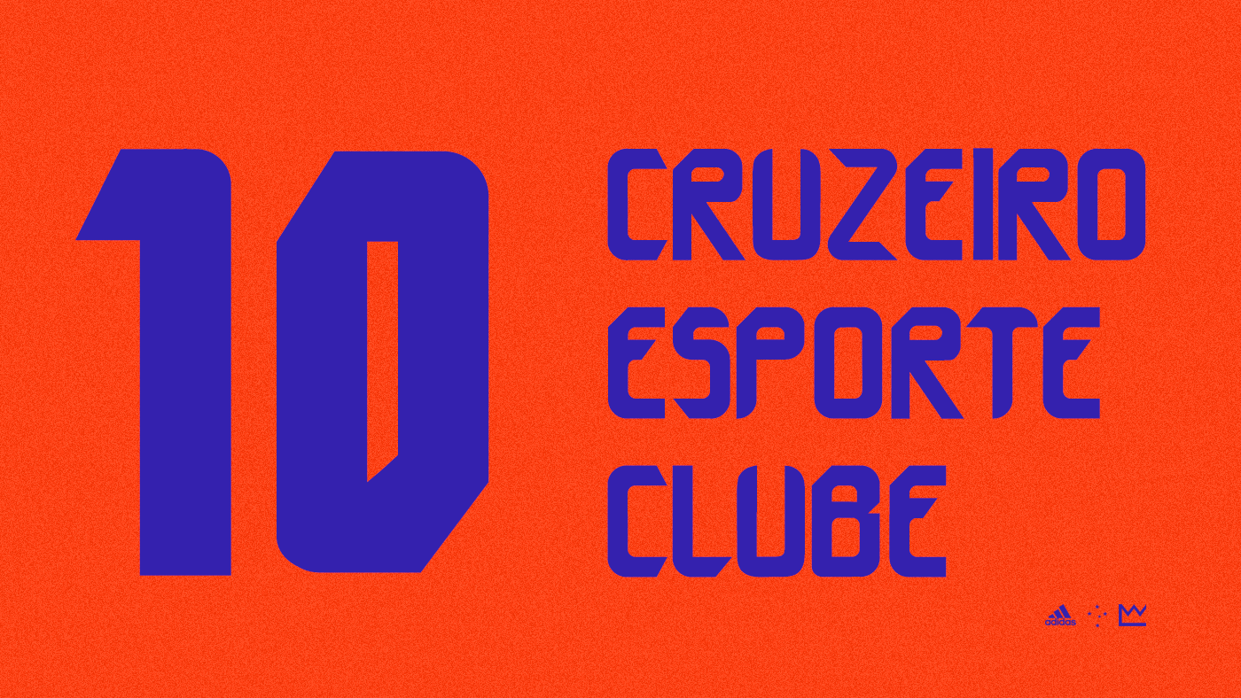adidas Adidas Brasil cruzeiro Cruzeiro Esporte Clube editorial Esporte football futebol tipografia type