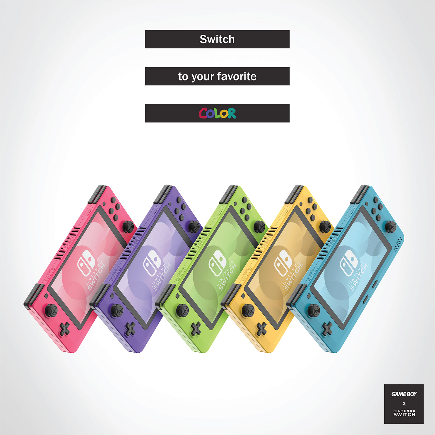 product design  Nintendo nintendo switch Gaming Solidworks keyshot 3d modeling gameboy