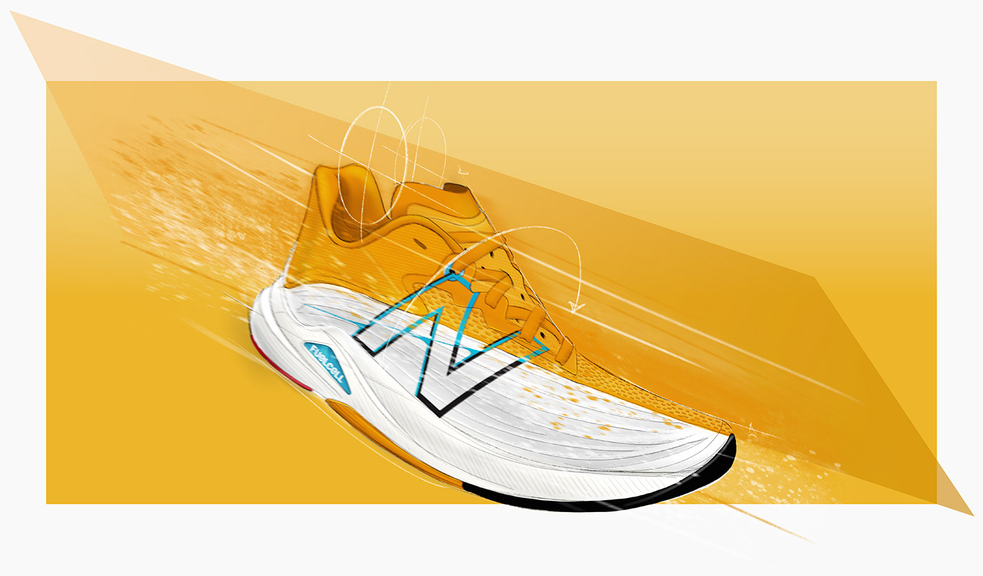 Ashion Zhou fashion design footwear design New Balance product design  Rebel v2 running seth maxwell