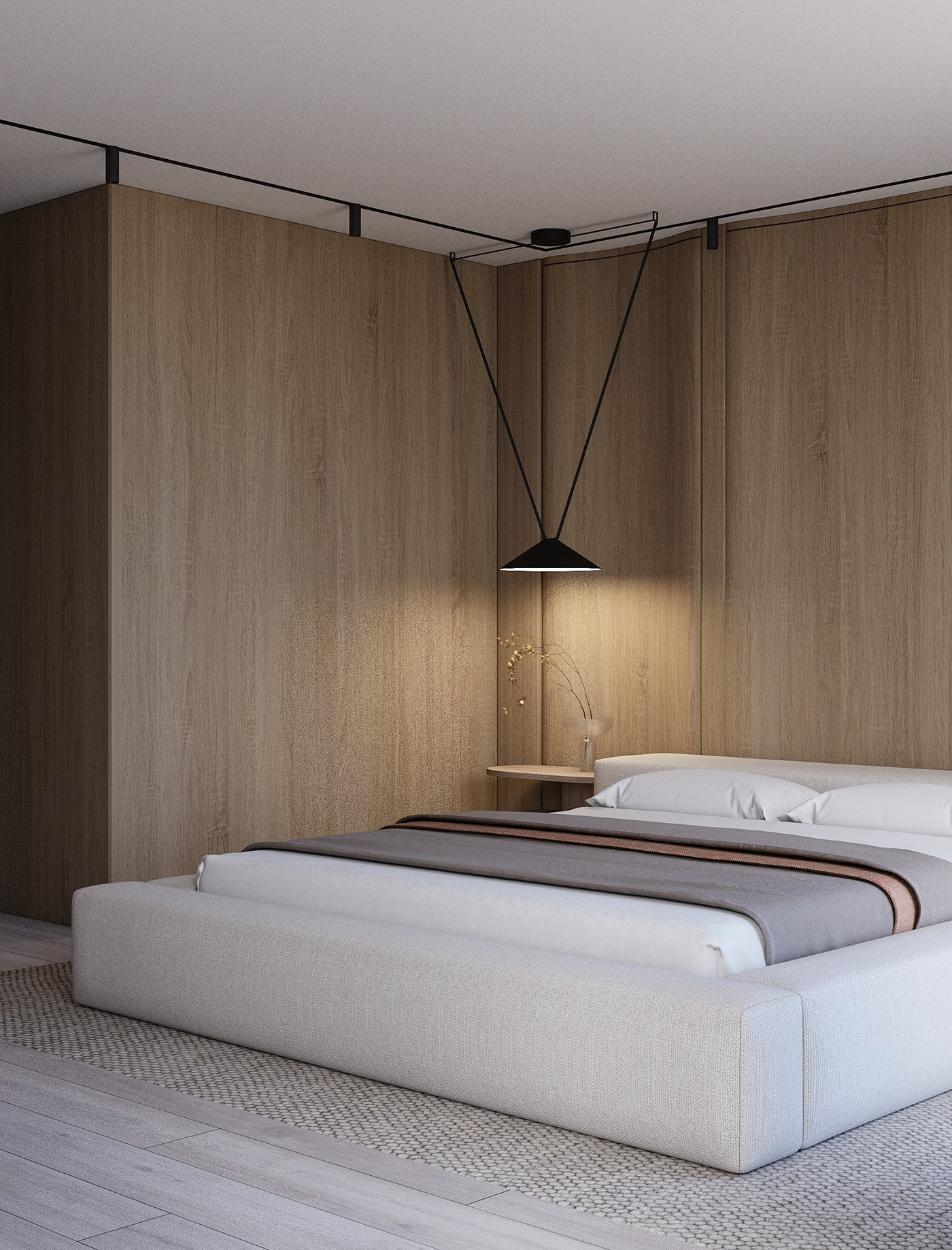 3ds max bedroom bedroom design Bedroom interior CGI corona interior design  Japandi Render visualization