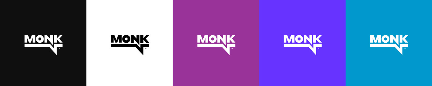 brand DANCE   dj identity logo monk music purple