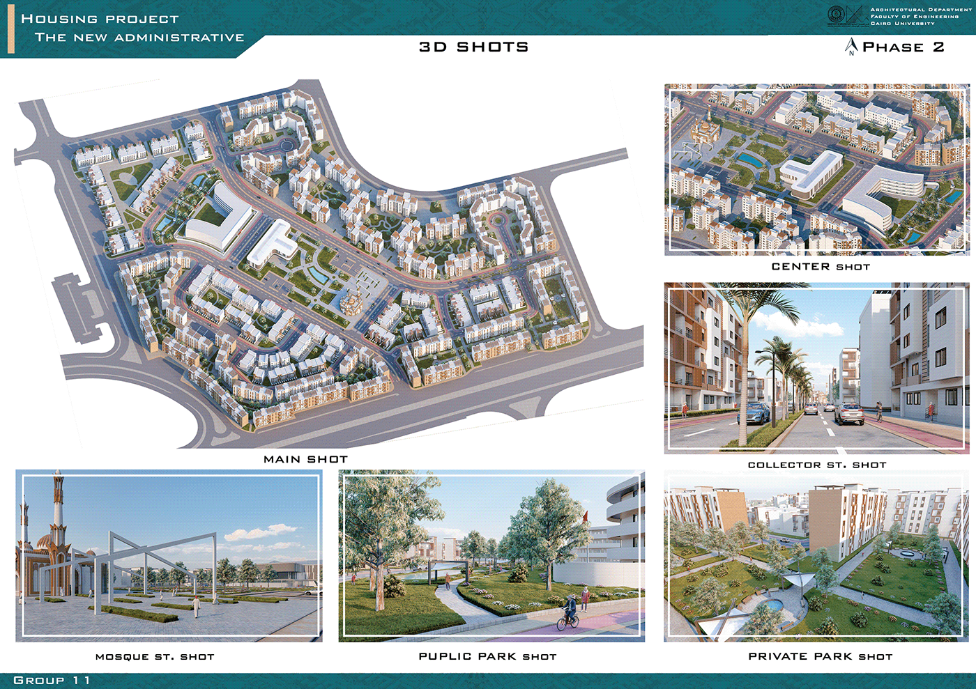 Urban Design housing architecture visualization modern Render exterior urban planning design Landscape