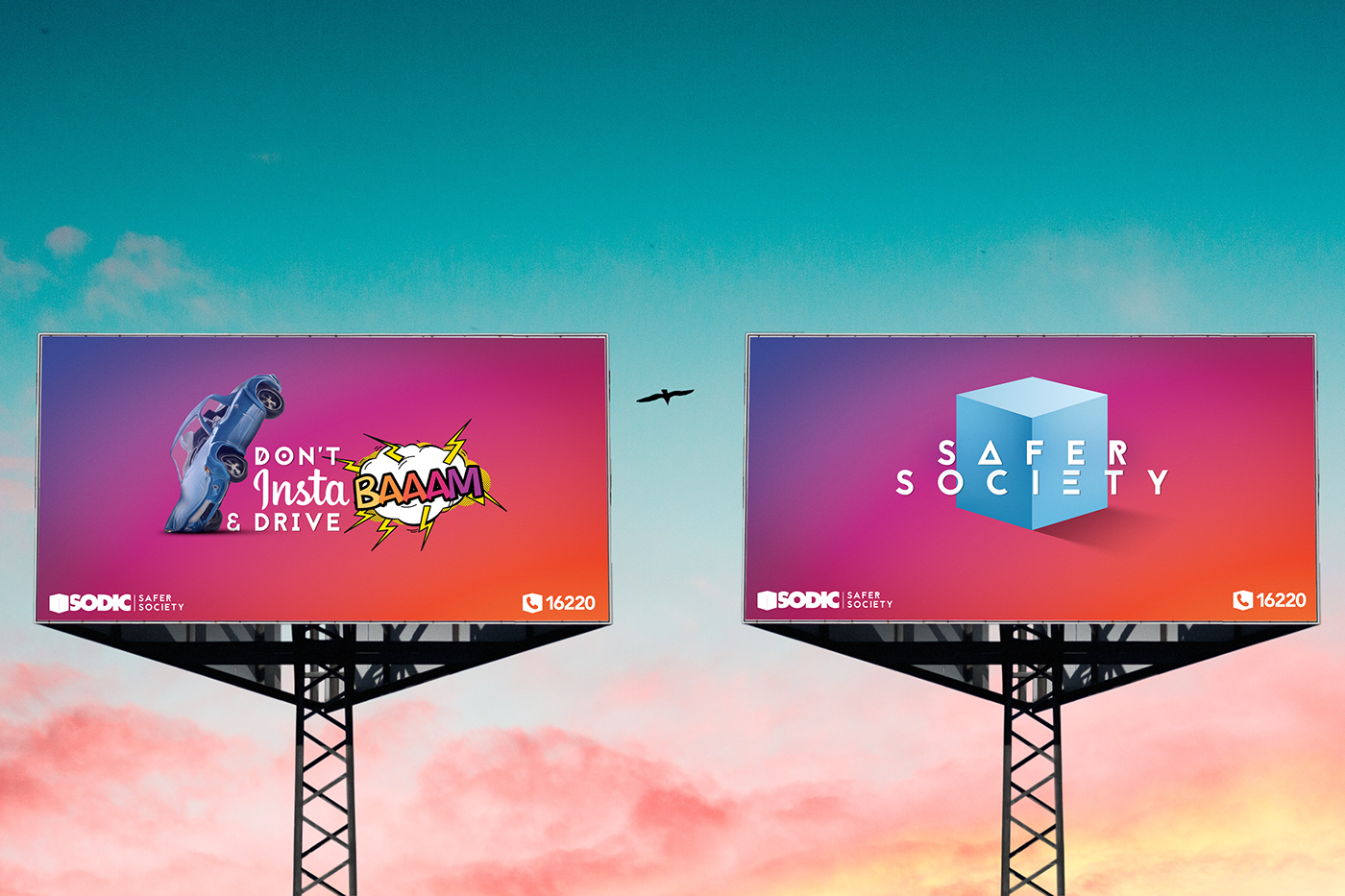 SODIC Advertising  billboard adobe realestate Outdoor campaign egypt minimal graphicdesign