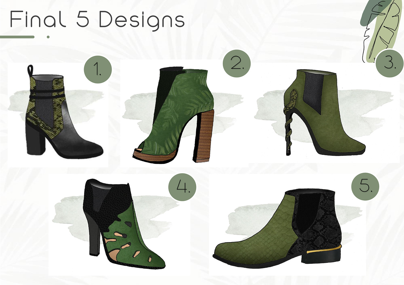 ankle boots Fashion  footwear design jungle shoe design
