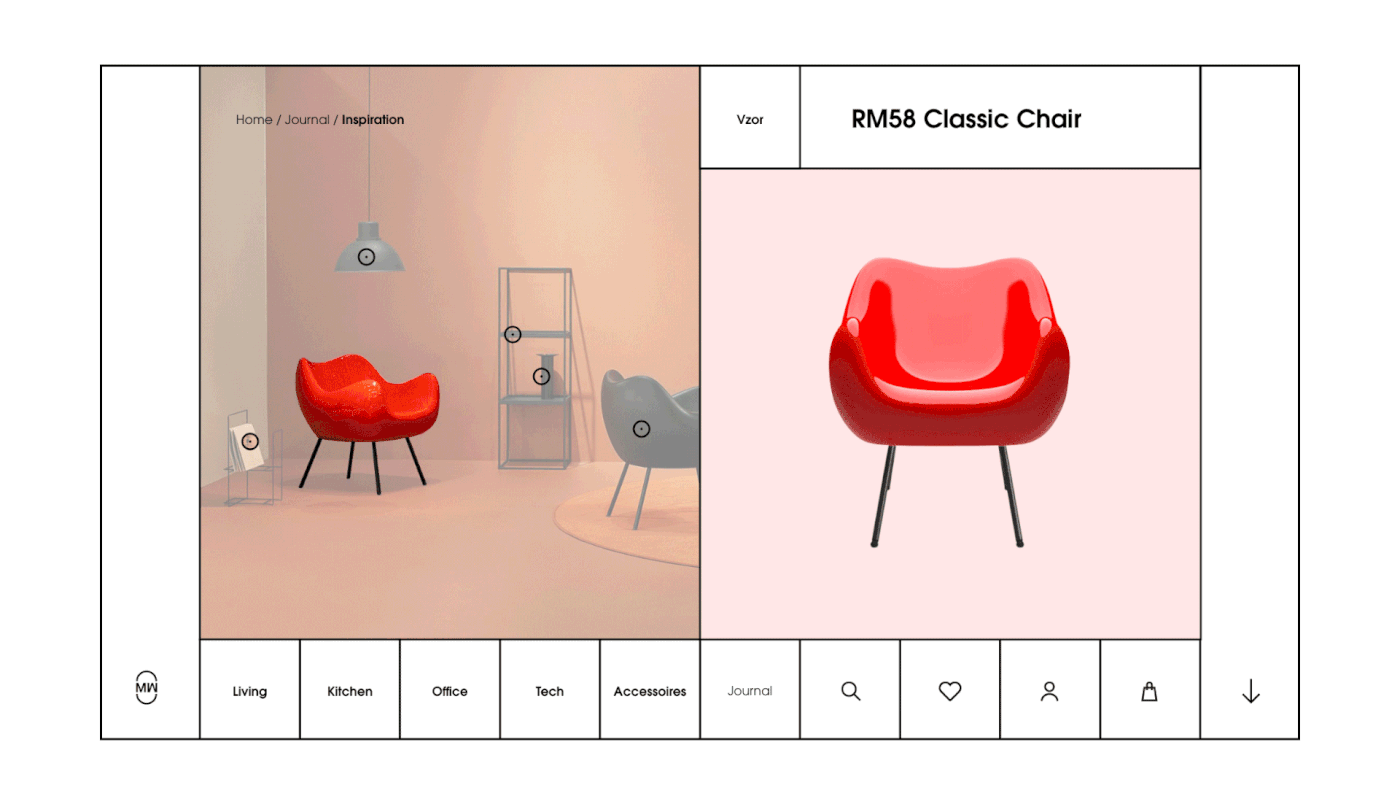 furniture shop grid square design Ecommerce trend typography   ArtDirection