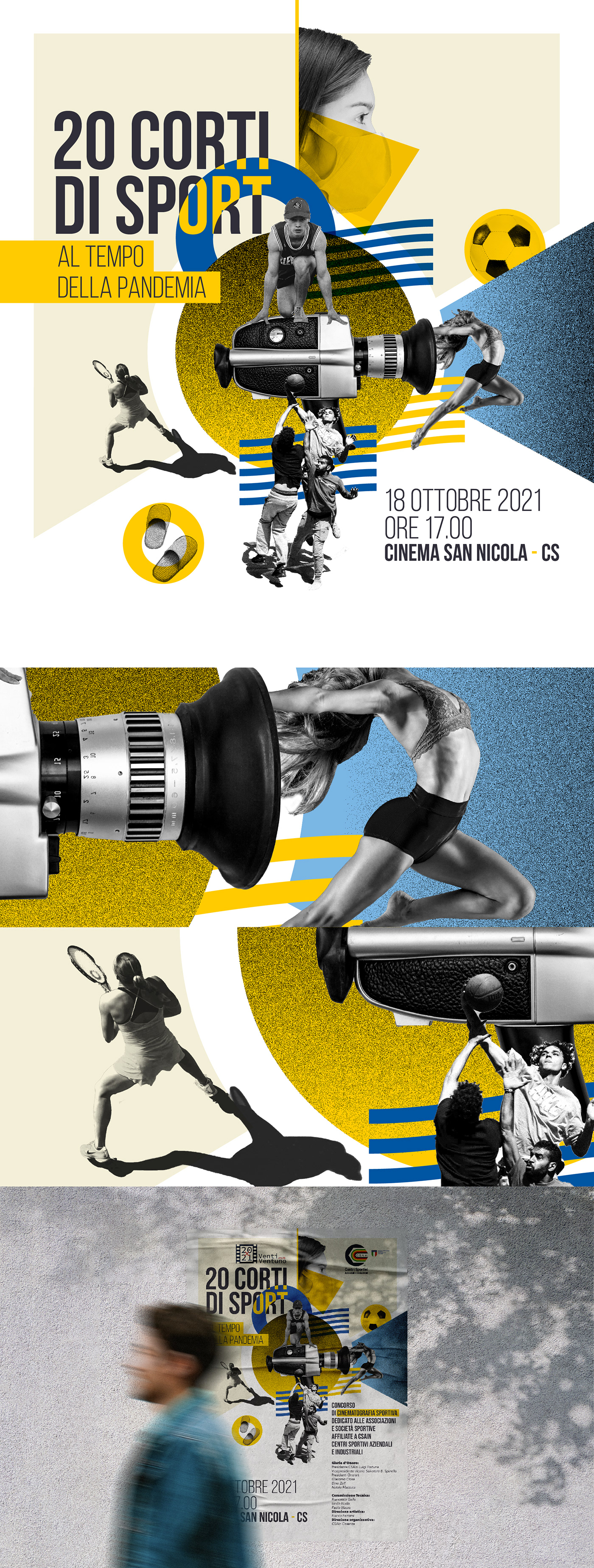 collage comunication graphic design  poster