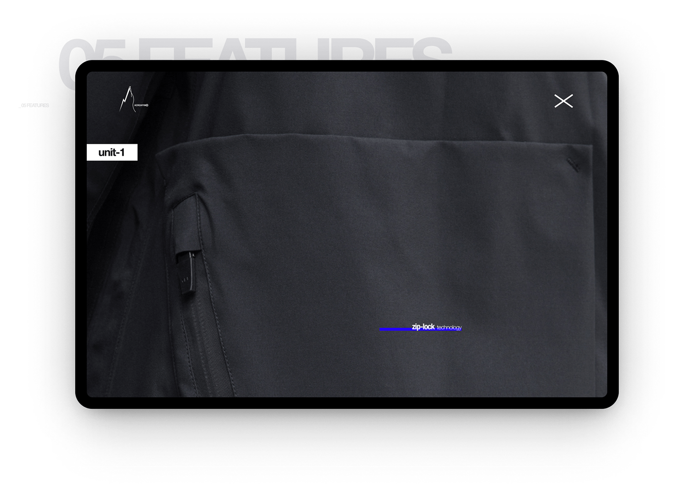 apparel Website concept UI ux Acronym future animation  design Fashion 