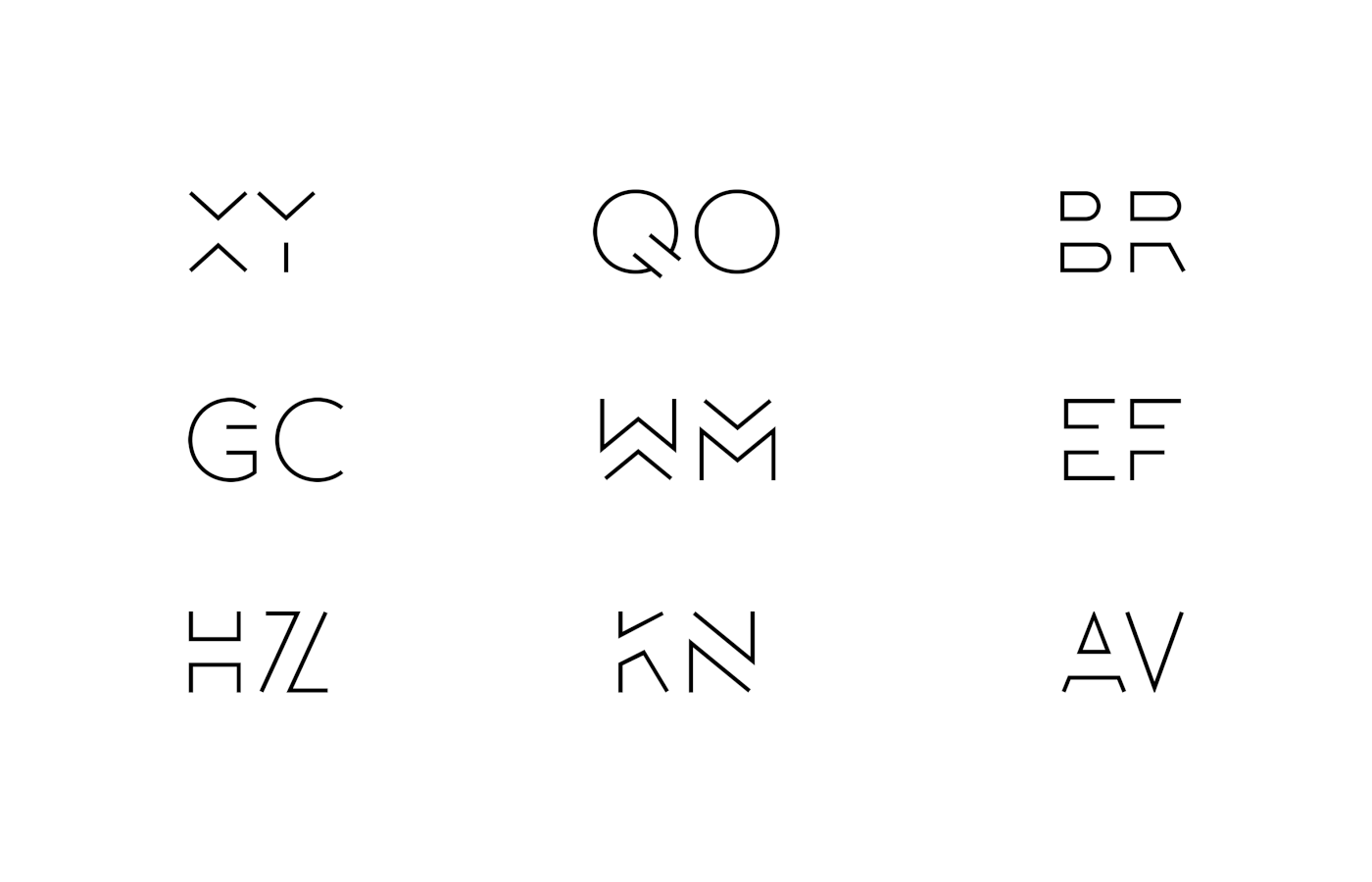 poster font Typeface specimen pattern brand Mockup graphic logo identity