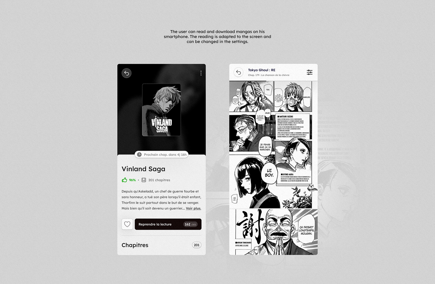 app app design application interfacce manga mobile Mobile app UI ux ux/ui