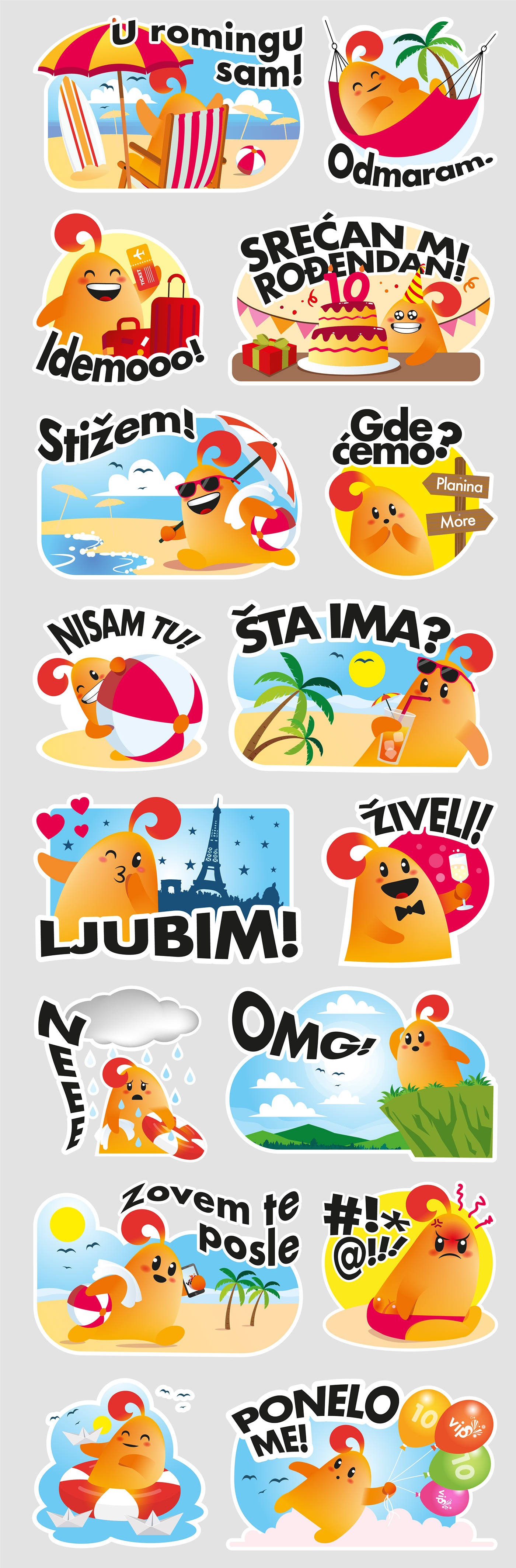 viber stickers mobile ILLUSTRATION  emoticons