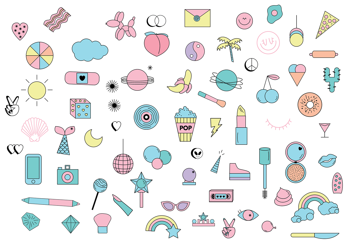 makeup soda branding pink generationz softrevolution stickers looks unicorn mermaids