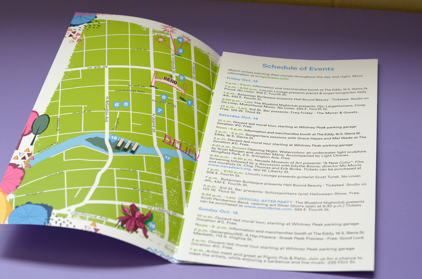 map brochure illustration