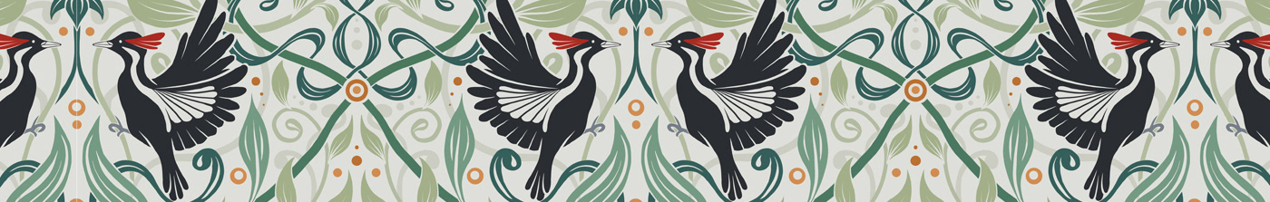 textile pattern wallpaper surface design bird Damask Pattern presentation floral weave animalistic