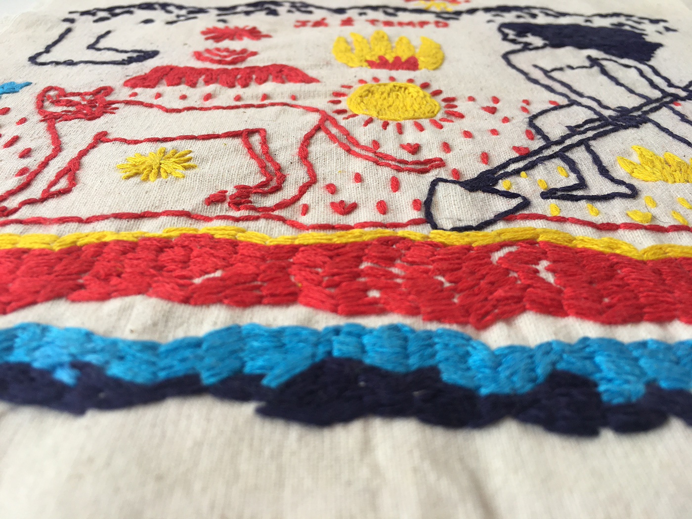 art artist Brasil Embroidery erica maradona hand made Needlework oswald andrade terra