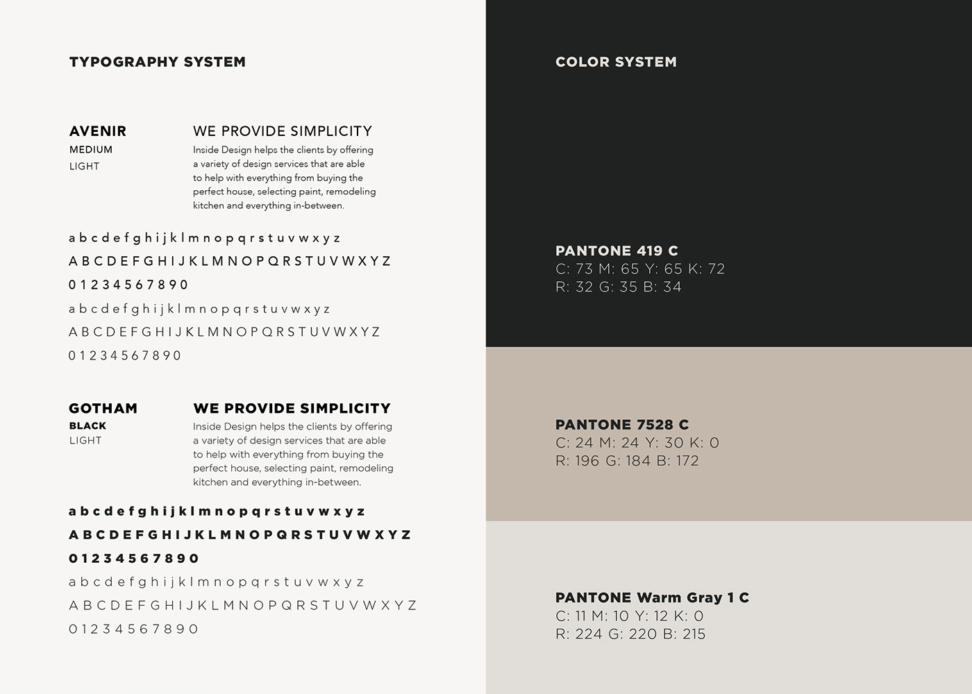 color system for insidedesign
