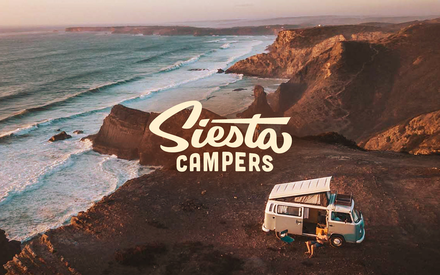 Wordmark Refresh for Portugal's #1 camper van rental company: Siesta Campers