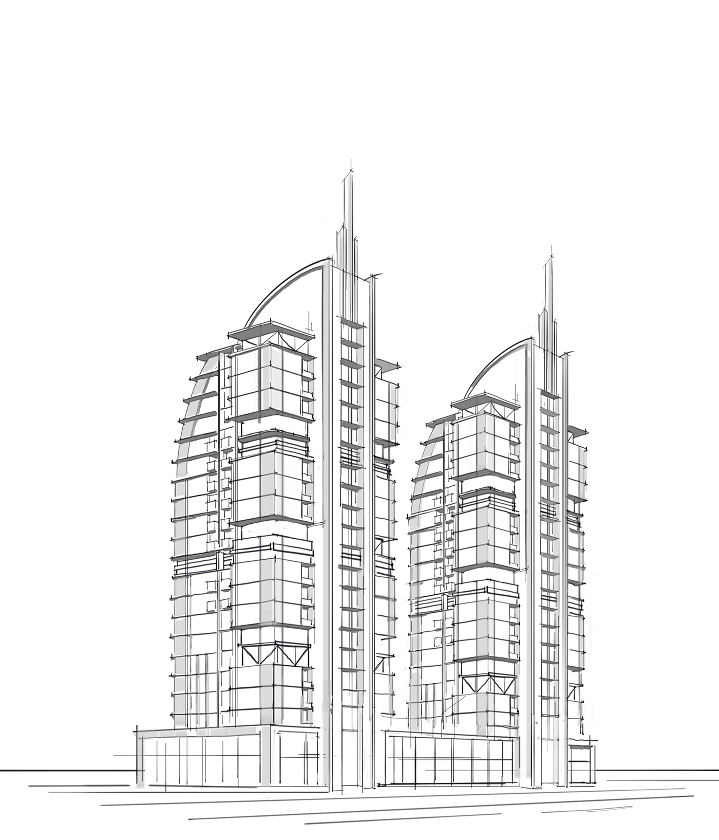 architect architectural design architecture concept design designer residential sketch tower towers