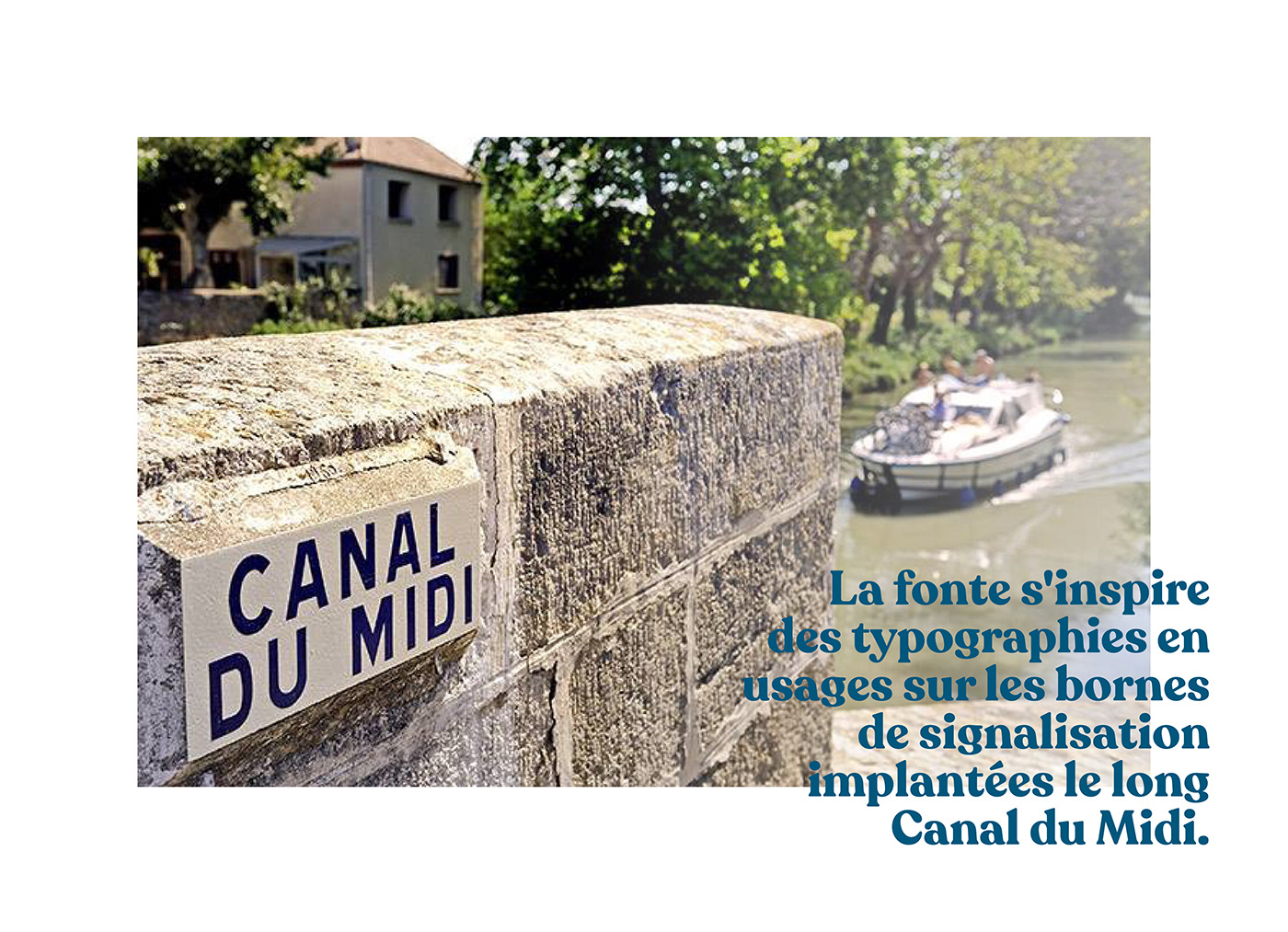 Canal du Midi destination heritage illustrations Nature Slow tourism tourism Travel typography   wine