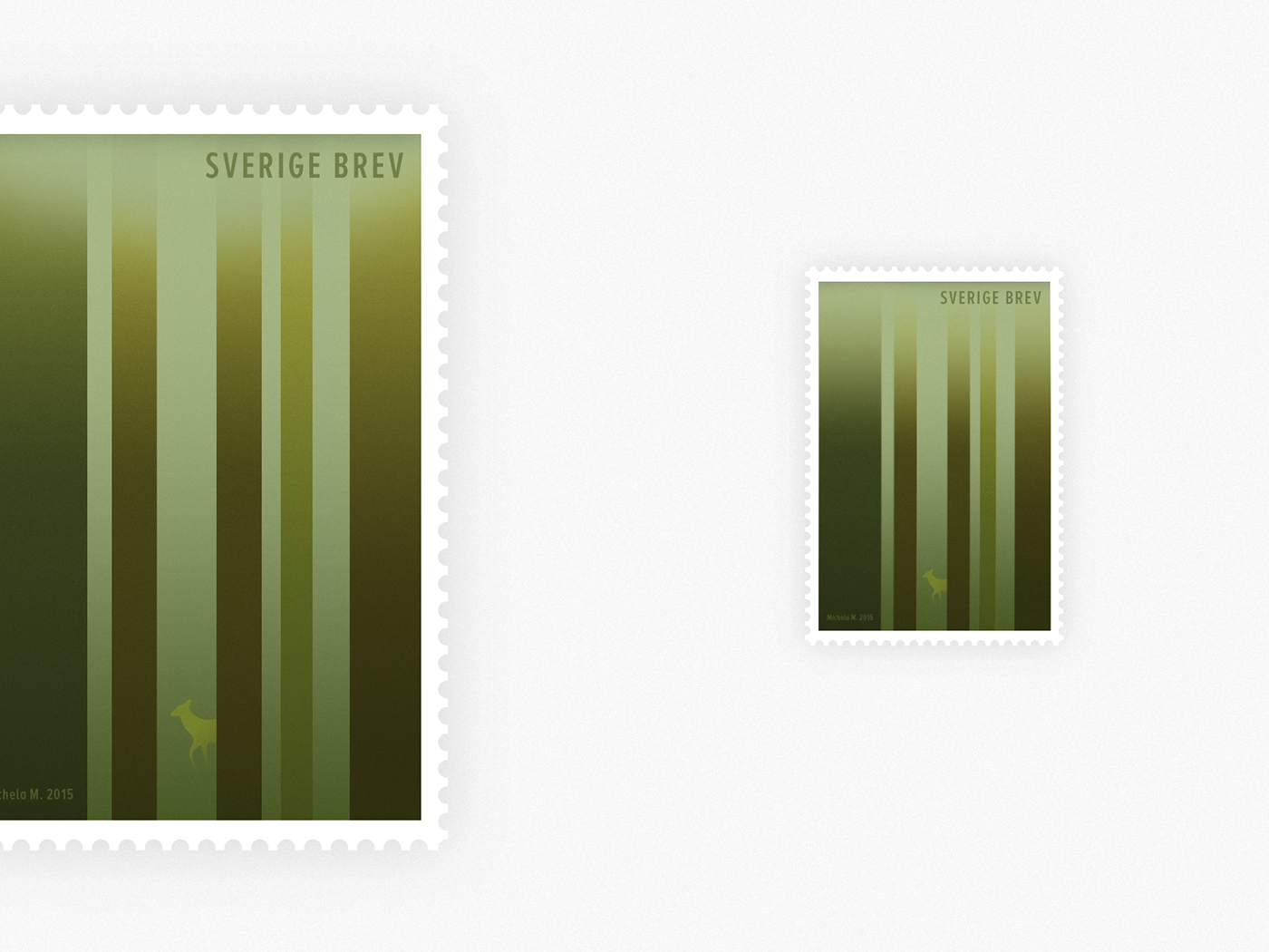 Adobe Portfolio postage stamp stamp