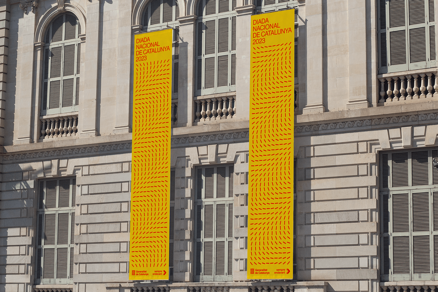poster català barcelona catalonia typography   op art optical art catalunya diada Generalitat