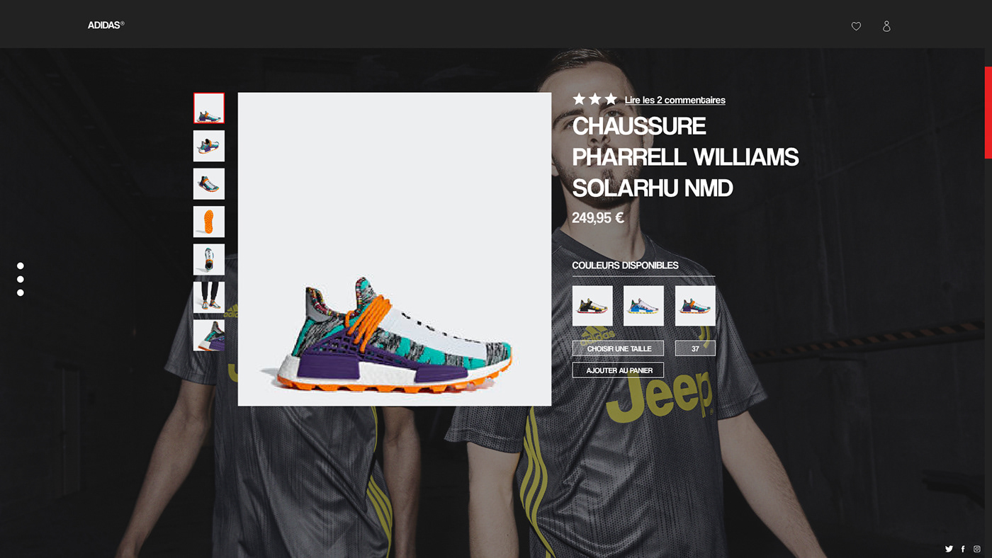 adidas ux UI Nike Web Website messi stripes Web Design  branding 