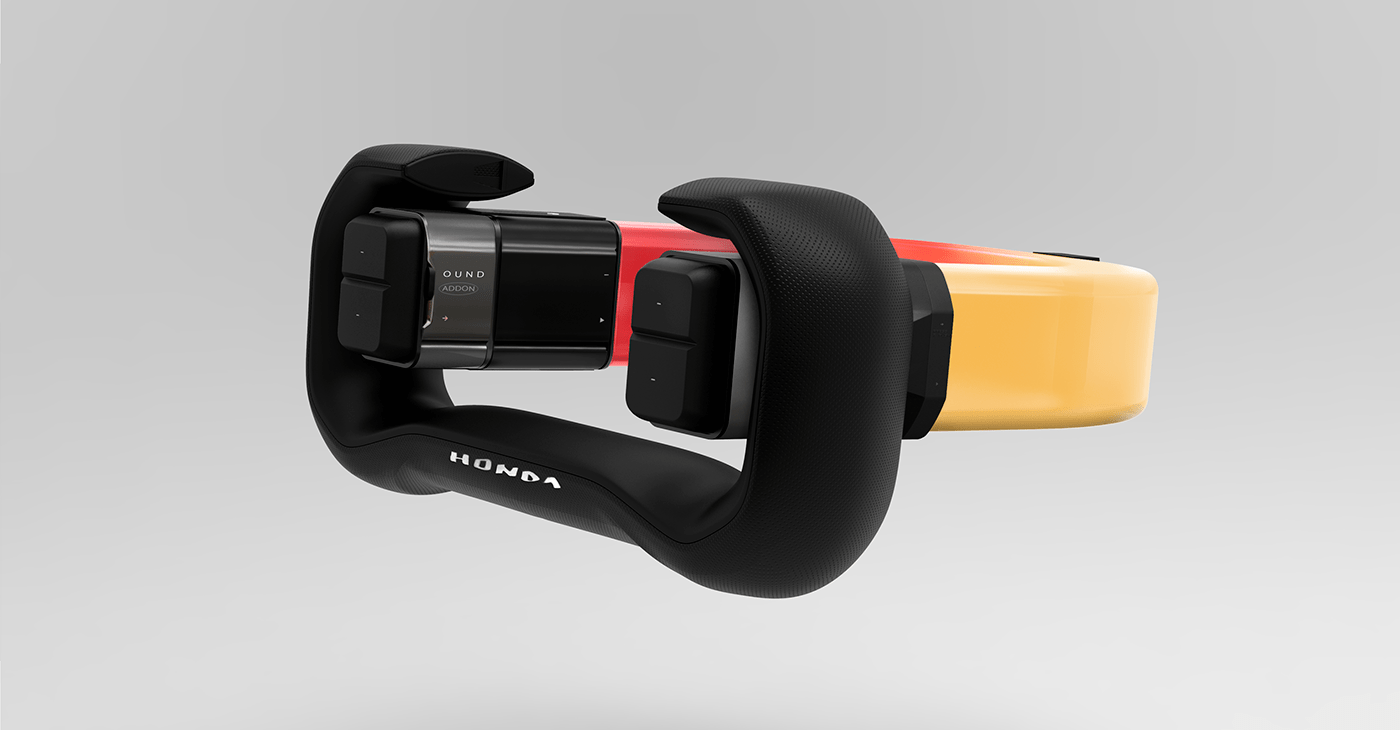 car concept concept Honda steering wheel UI/UX user interface Vehicle Car Interior industrial design  Interface