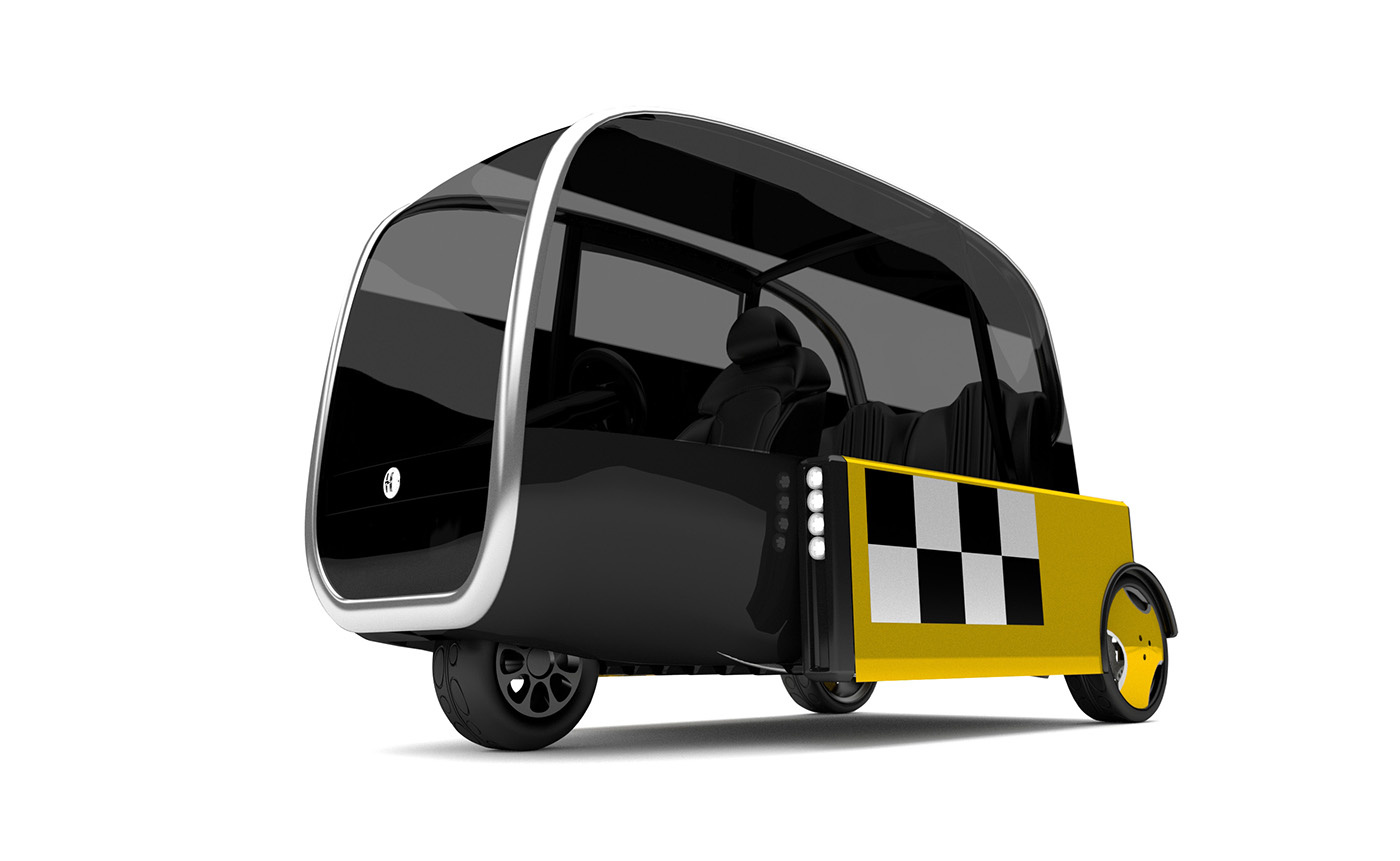 car concept michellin design future light small compact electric energy Space  jaguar sports city best
