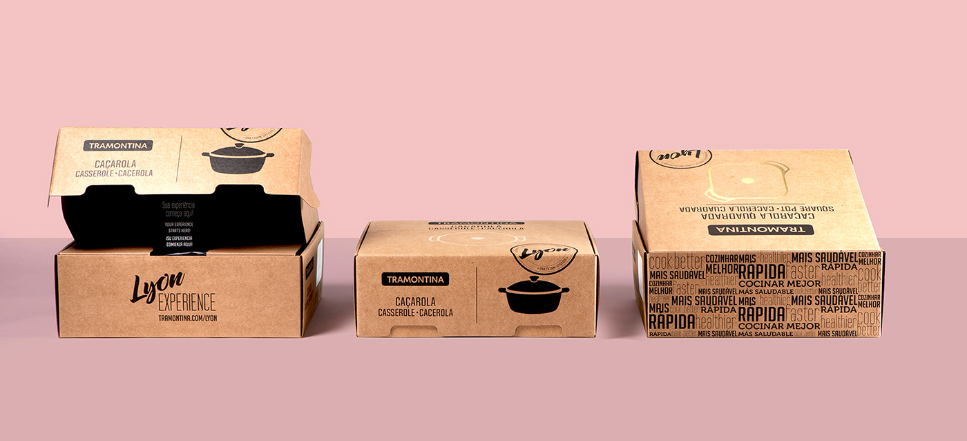 Packaging graphic design  design unico tramontina kitchen pans design gráfico embalagem