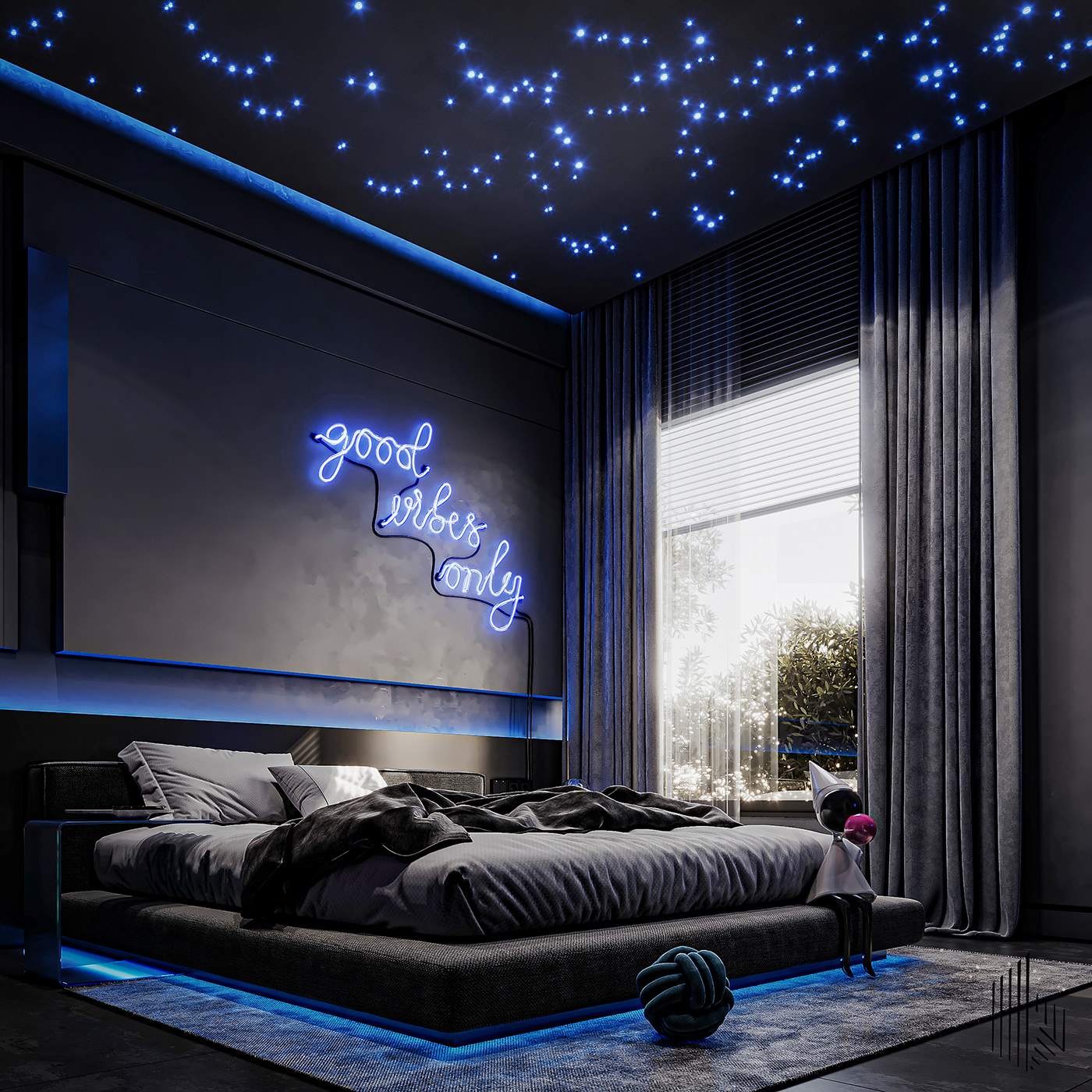 interior design  bedroom design Bedroom interior design Modern Logo modern Render visualization 3ds max corona
