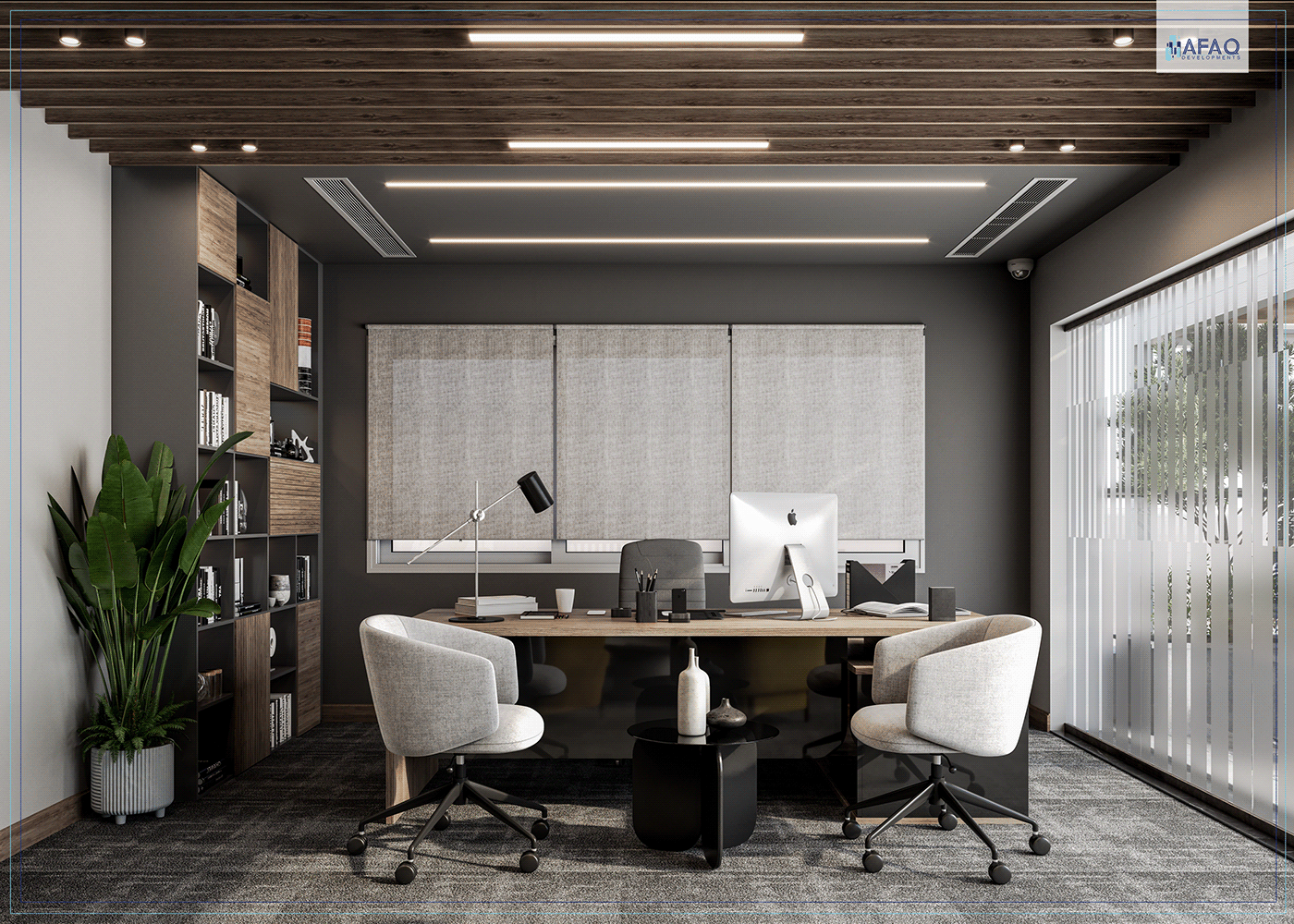 3D 3ds max architecture corona design Interior interior design  modern Office visualization
