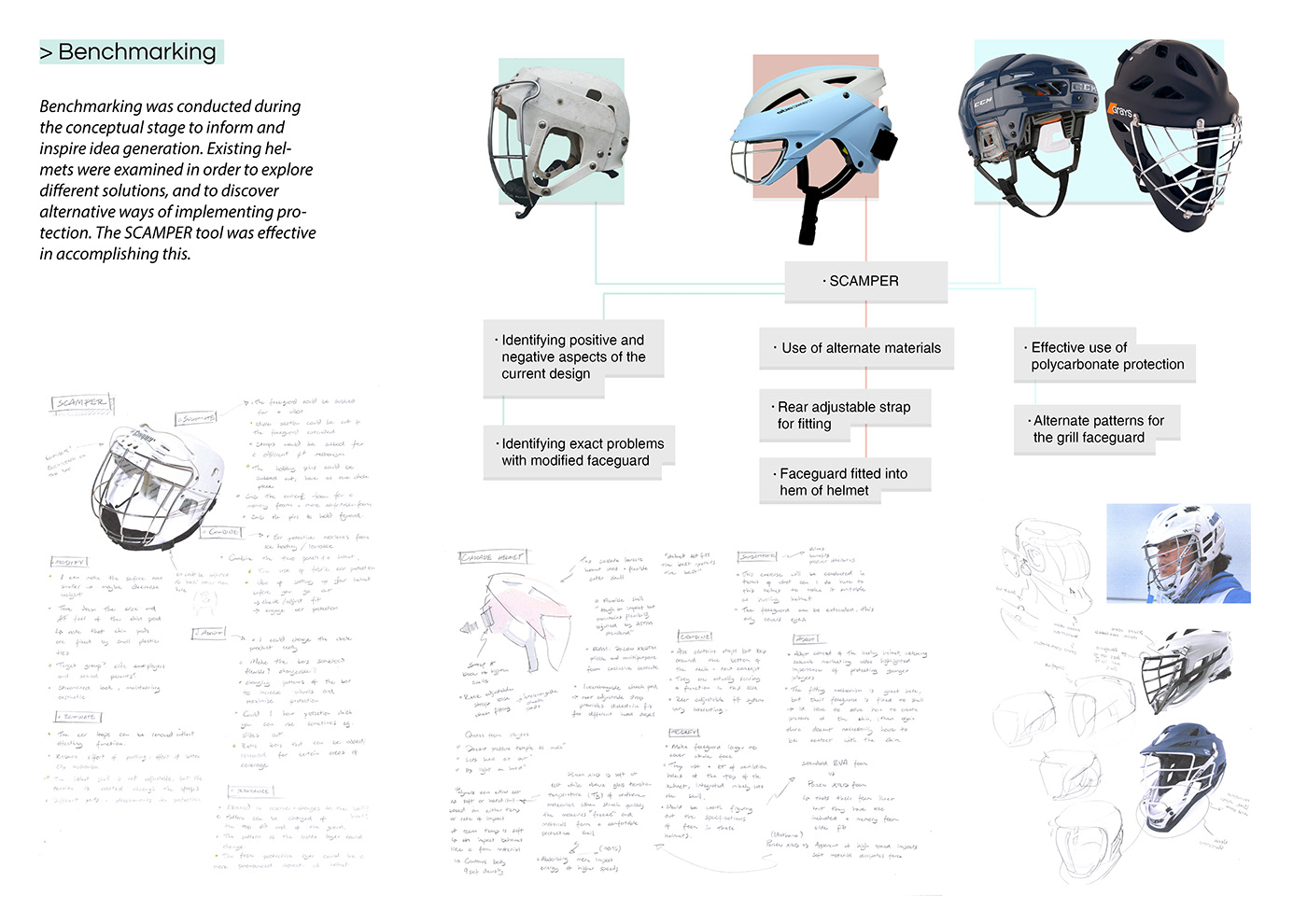 design Helmet helmet design ideation industrial design  product product design  Prototyping sketching sport design