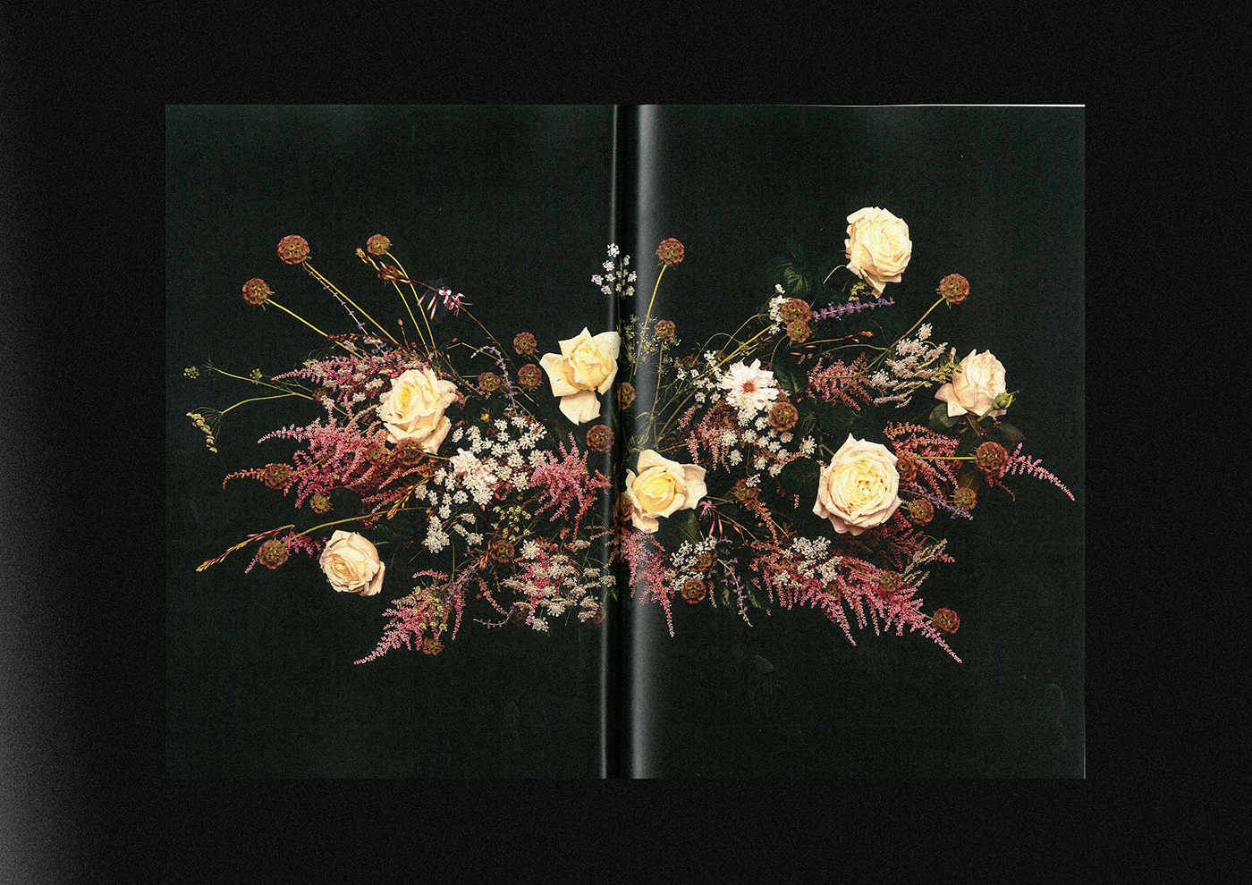 flower nue Paris magazine embossed