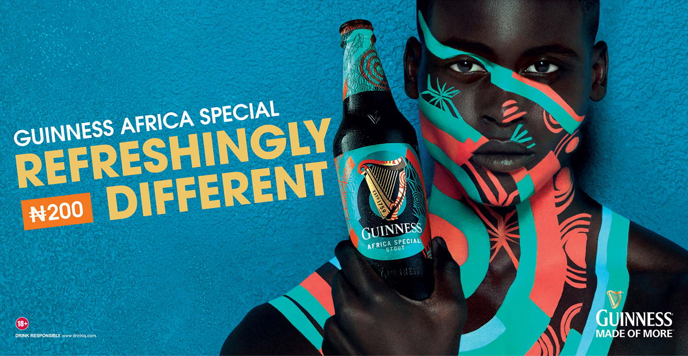 guinness africa beer Photography  bottle ArtDirection graphic Outdoor print