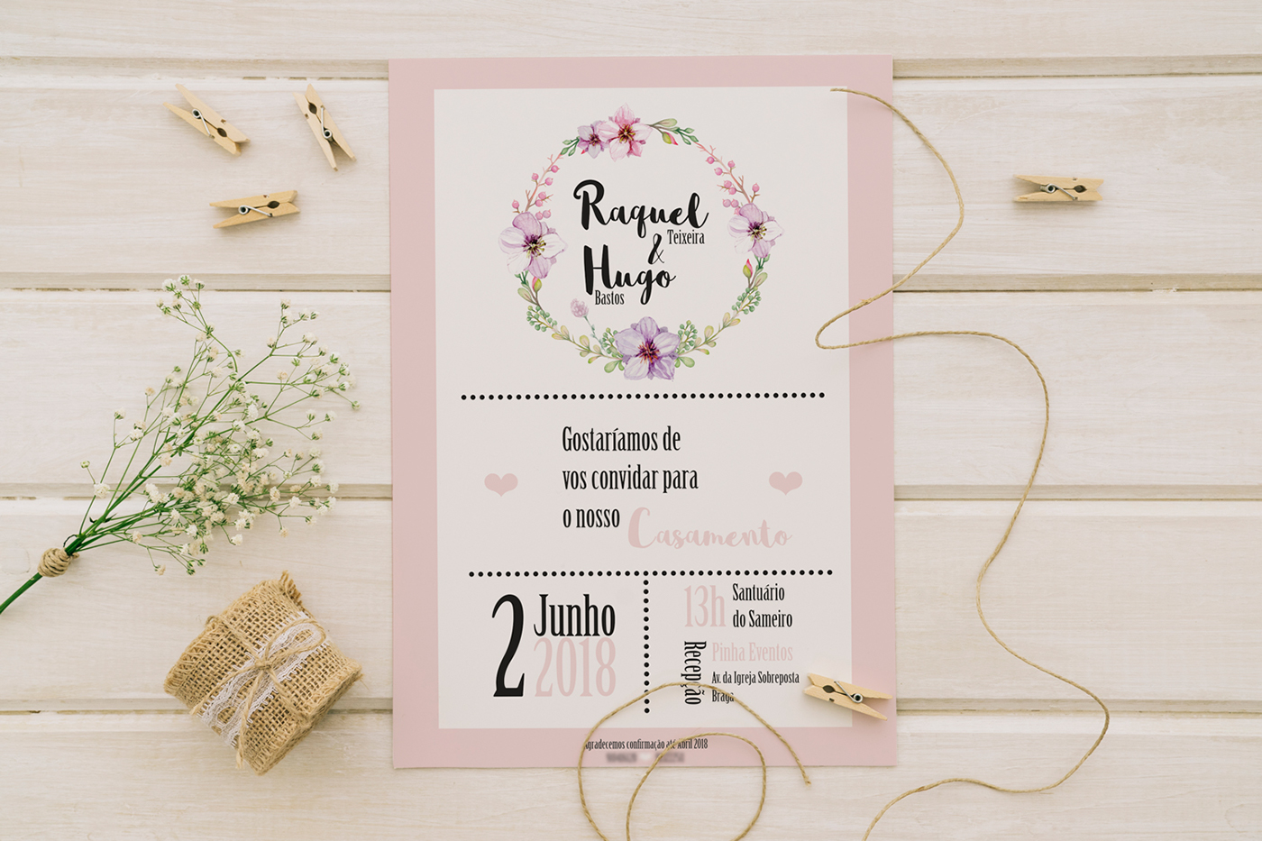 design wedding Invitation convite casamento