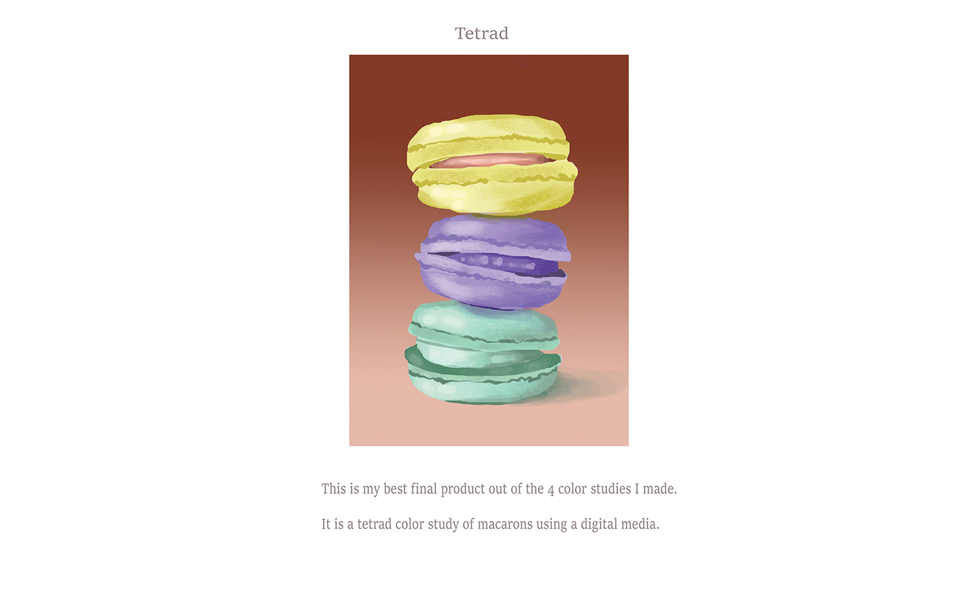 macaron graphic design  color Complimentary