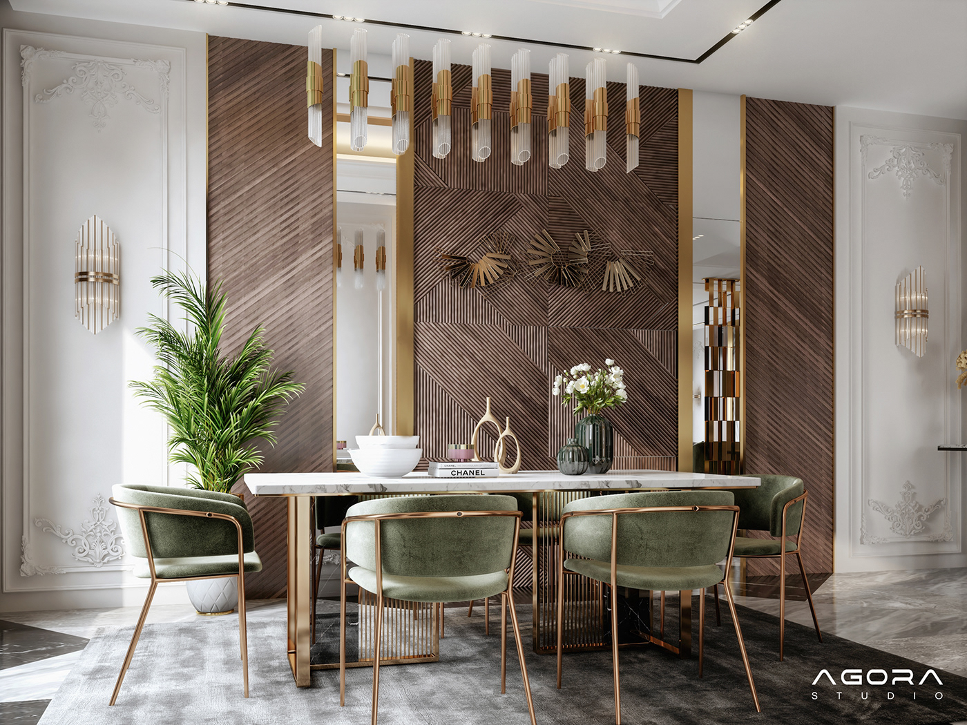 interior design  visualization living room dining room 3ds max vray SketchUP archviz Render 3d modeling