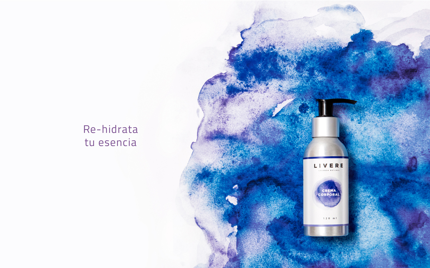 watercolor blue experimental agency lavender mexico product beauty White color Nature clean minimal healthy handmade