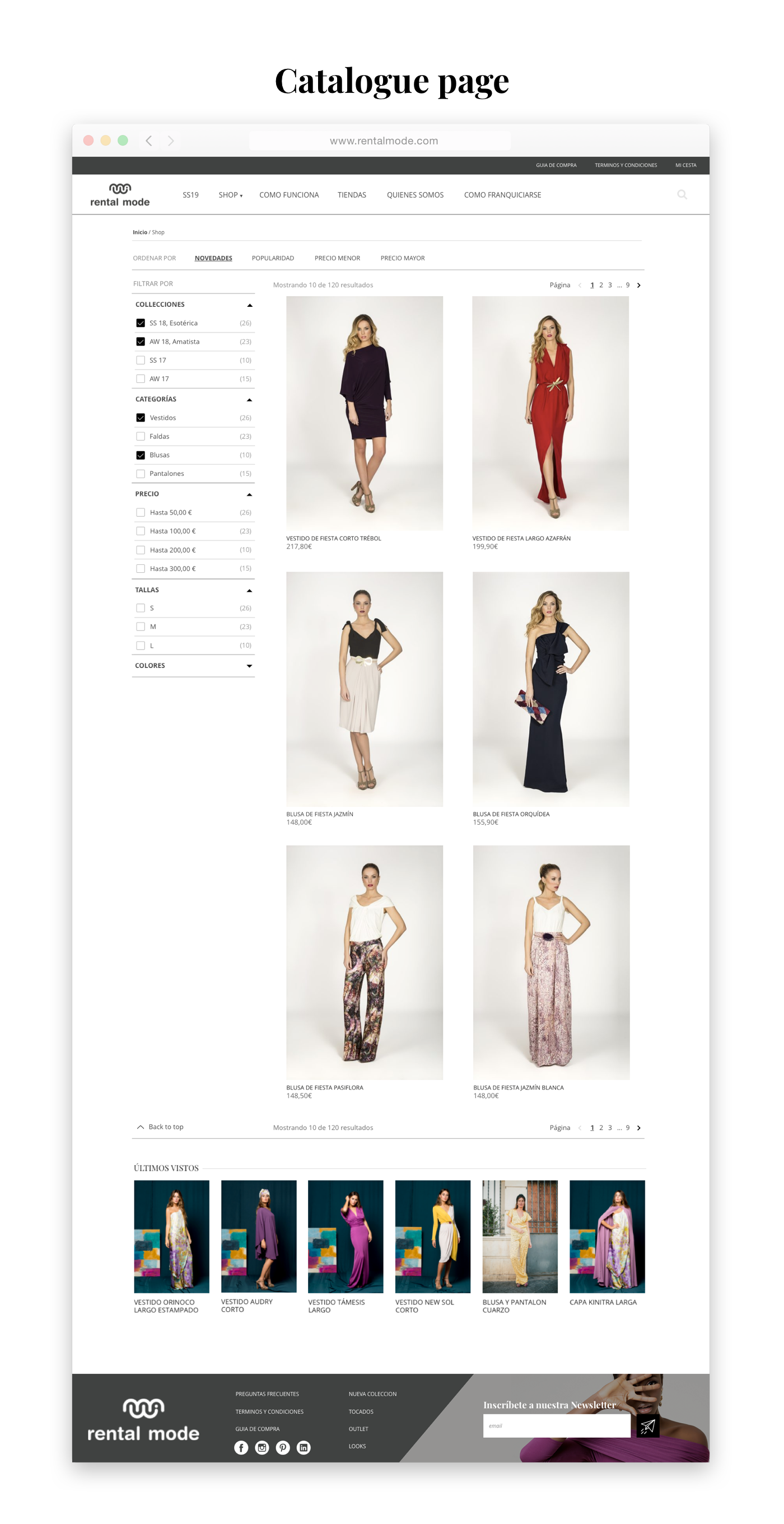 Ecommerce Web Design  Responsive mobile wordpress Fashion  product design  ux UI user experience