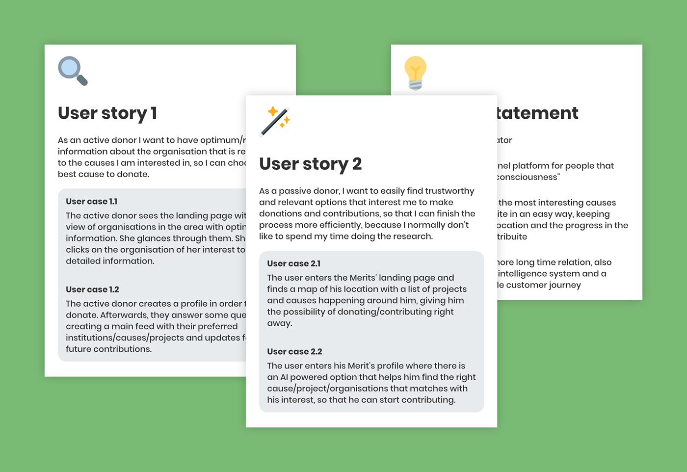 innovation merits prototype Social Innovation user experience user flow User research User stories wireframe