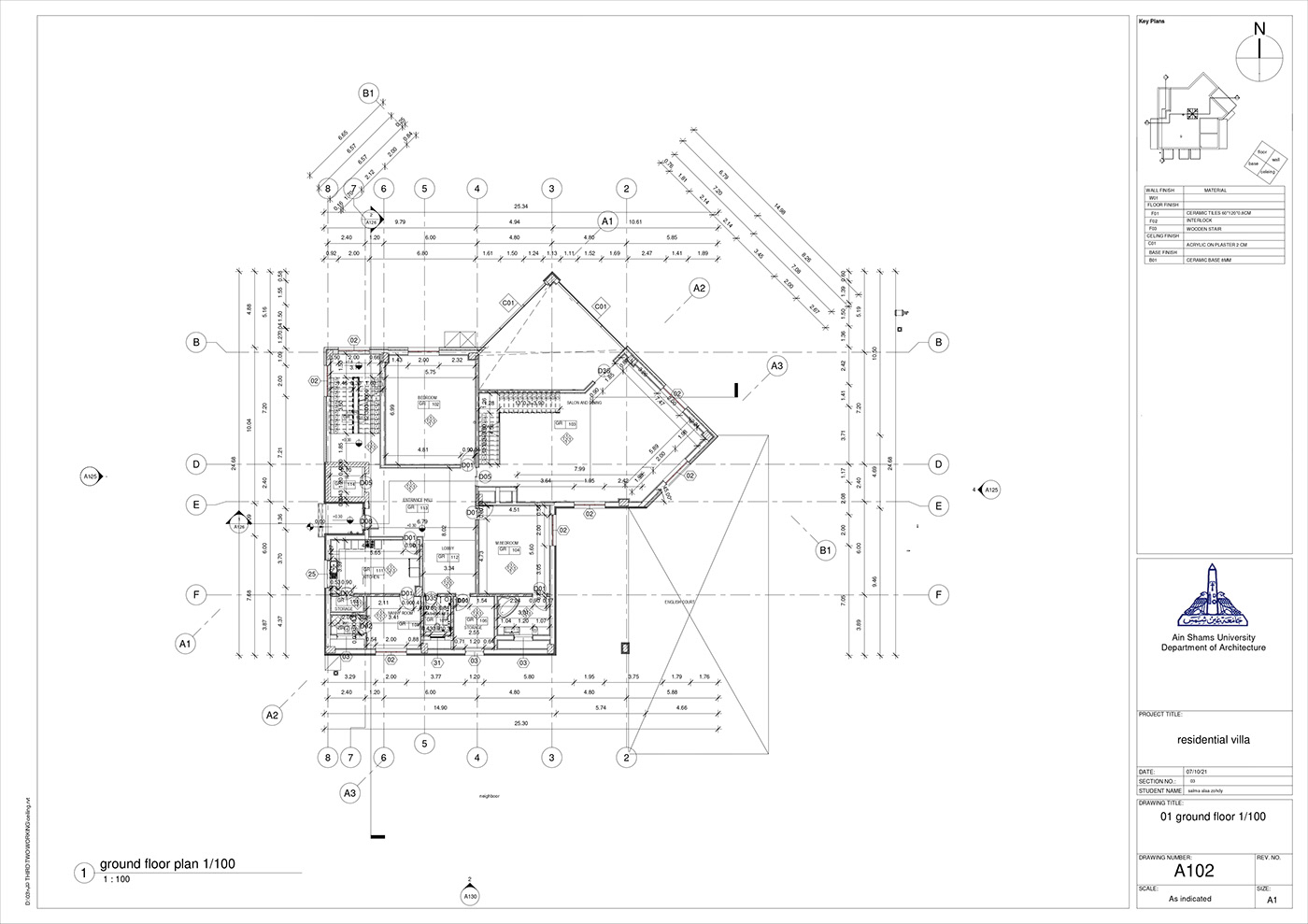 architecture AutoCAD handicapped working drawings