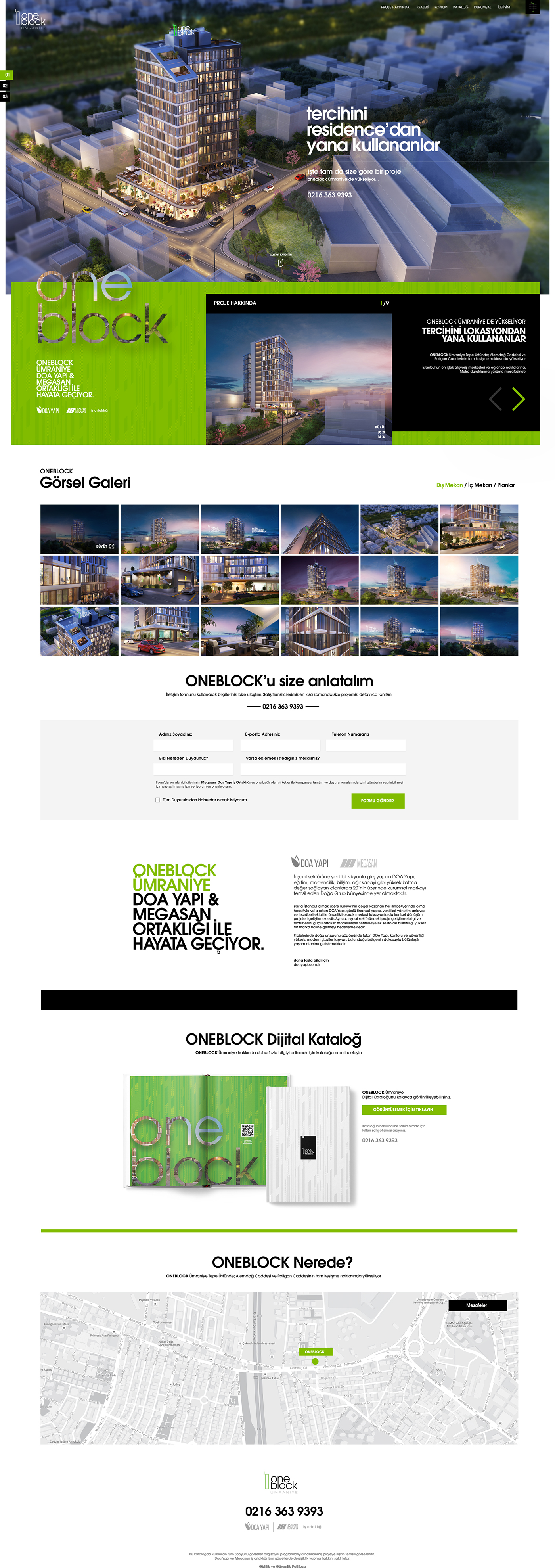 oneblock istanbul construction branding  construction branding Real Estate Branding real estate residence concept