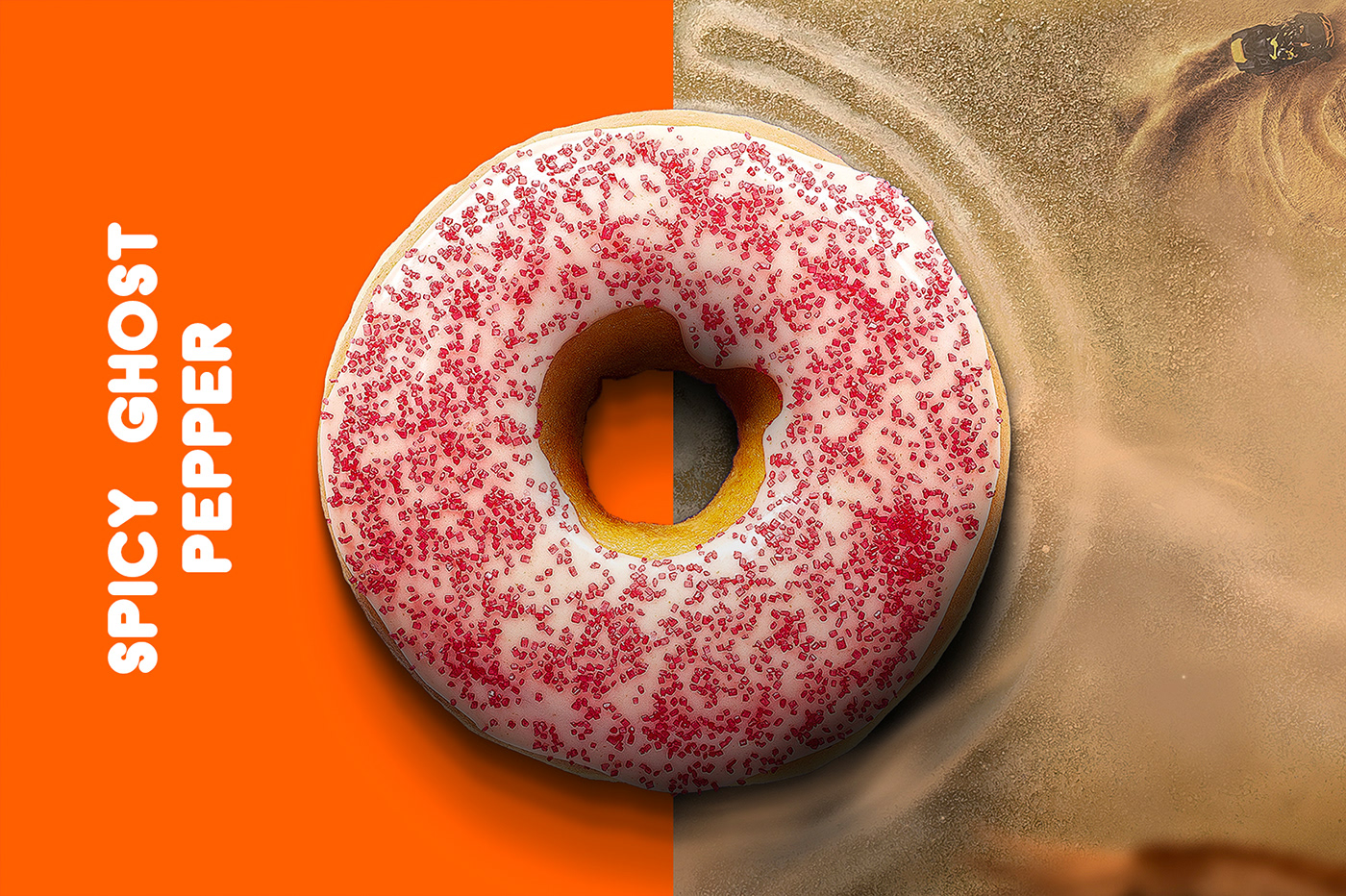 ads Advertising  artwork billboard Dunkin Donuts graphic design  social media visualization manipulation Photo Manipulation 