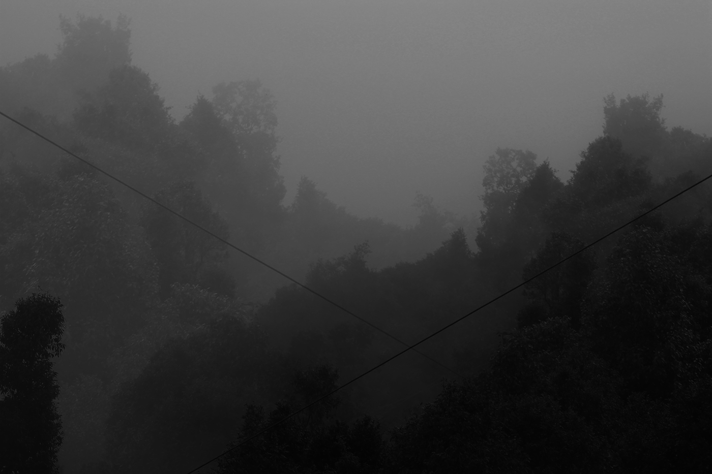 himalayas mountains fog India monsoon summer Himalayan Mountains Landscape grayscale black and white