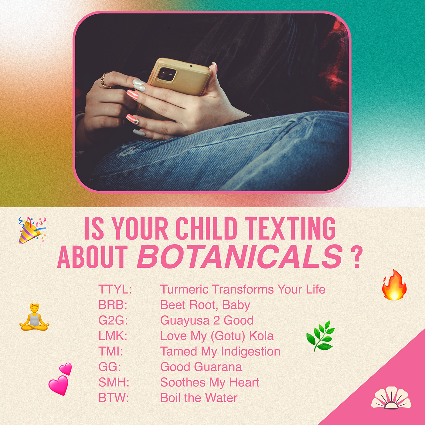 infographic texting awareness humor gradient