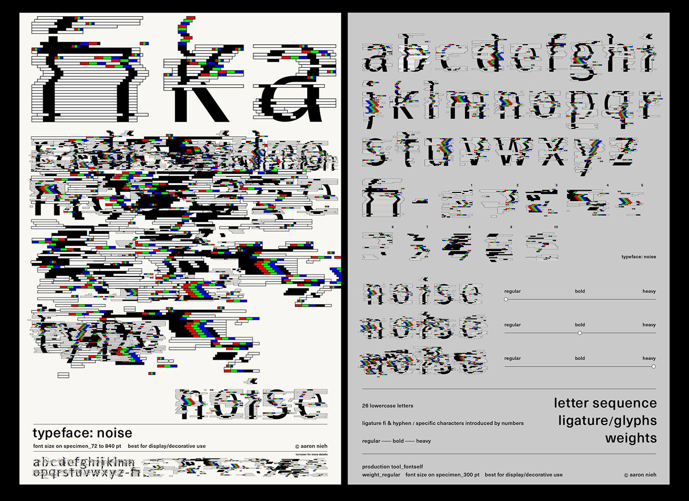 Typeface Noise noise Typeface 字體 噪音