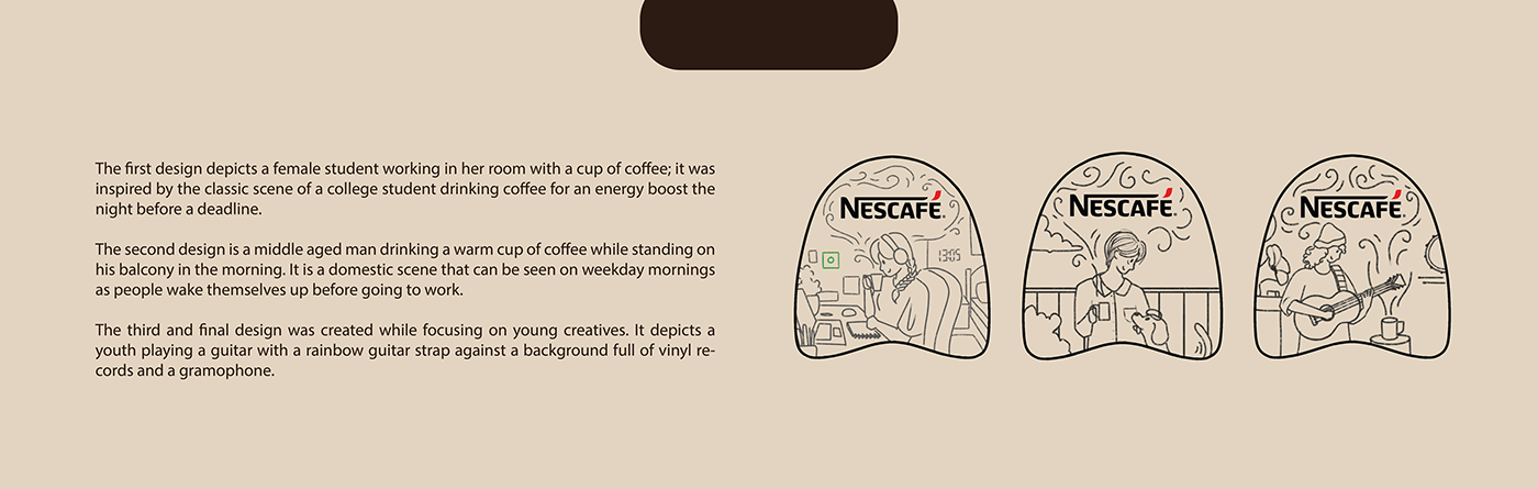 nescafe Packaging branding  packaging design Mockup ILLUSTRATION  Nescafe Classic