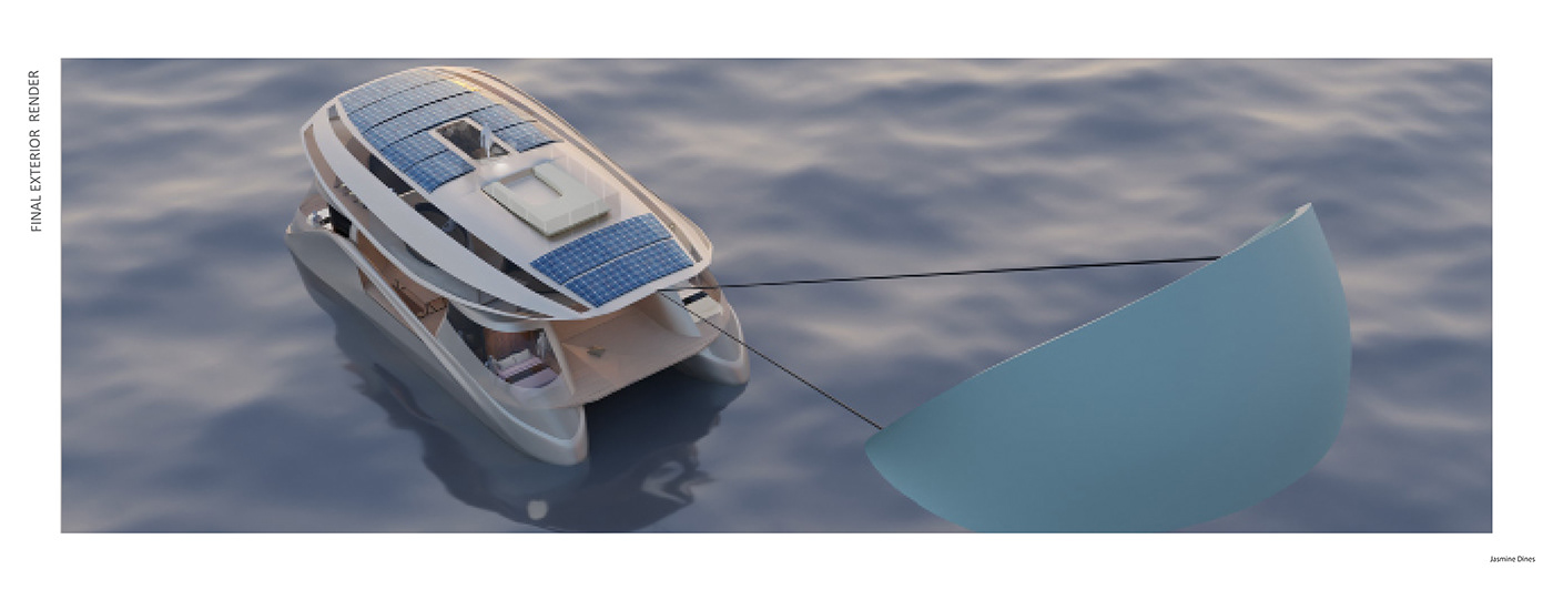 3D automotive   car design coventry university exterior Render transportation visualization yacht Yacht Design